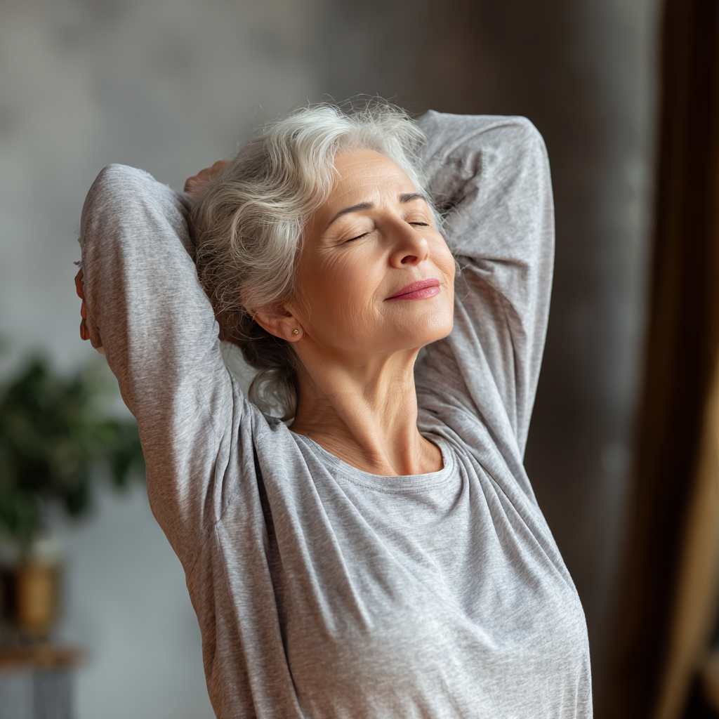 Romanian adults practicing yoga in a peaceful studio setting with natural lighting